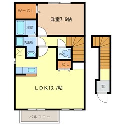 弥富駅 徒歩7分 2階の物件間取画像